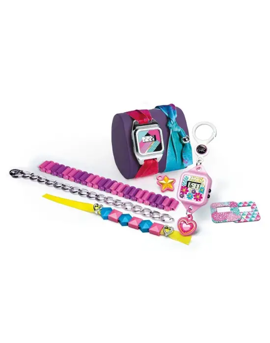 Omarı Renkli Taşlı Çılgın Saat