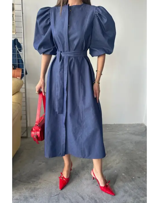 Benorra KARPUZ KOL ELBİSE - İndigo