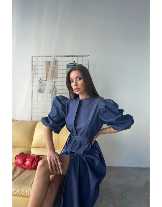 Benorra KARPUZ KOL ELBİSE - İndigo