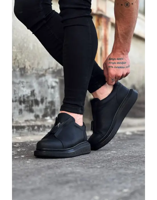 Omarı Casual Kömür Cilt Erkek Ayakkabı