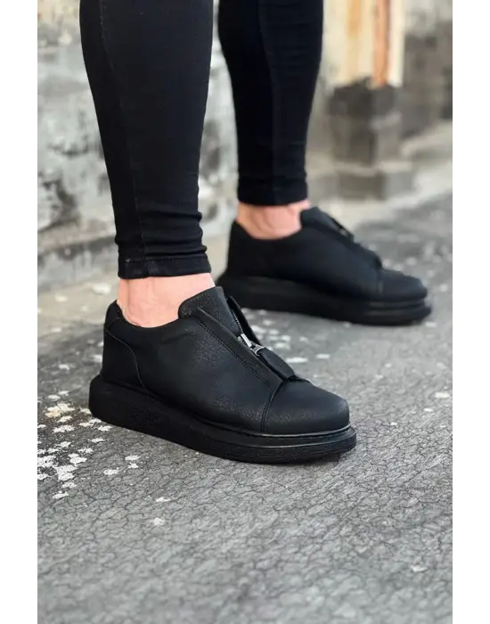 Omarı Casual Kömür Cilt Erkek Ayakkabı