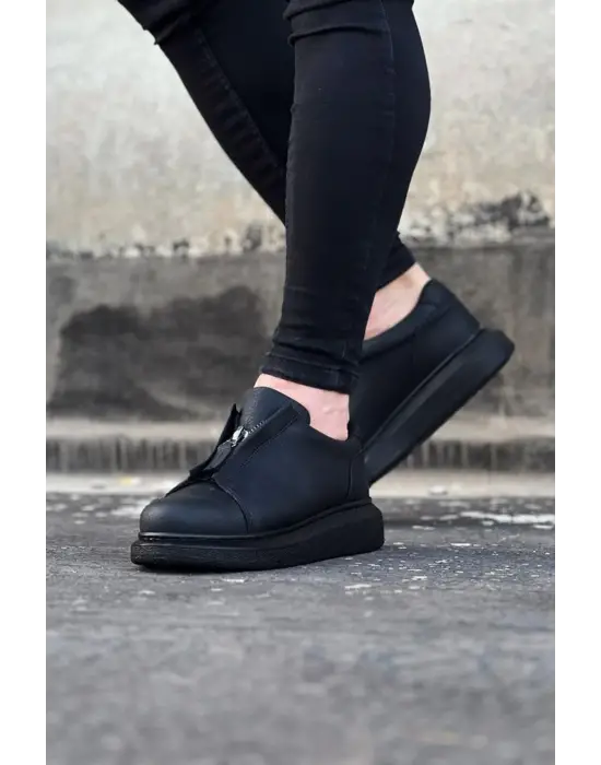 Omarı Casual Kömür Cilt Erkek Ayakkabı