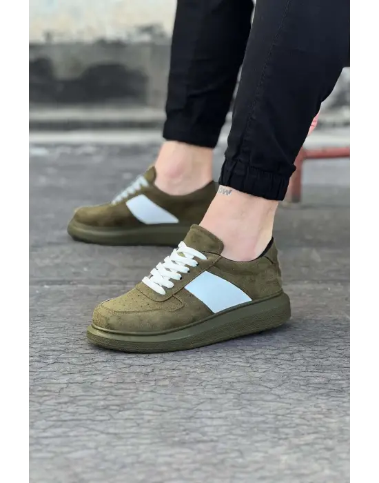 Omarı Haki Süet Erkek Casual Ayakkabı - Rahatlık ve Şıklık Bir Arada