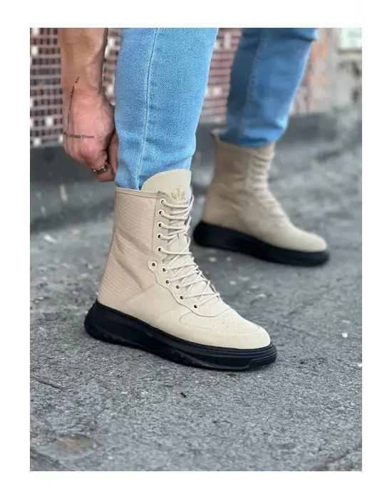 Zarif Süet Uzun Bağcıklı Bot