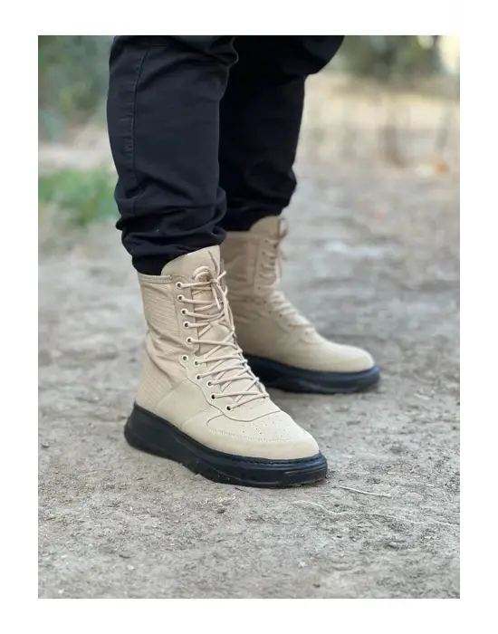 Zarif Süet Uzun Bağcıklı Bot