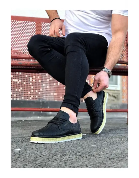 Modern Siyah Erkek Ayakkabı