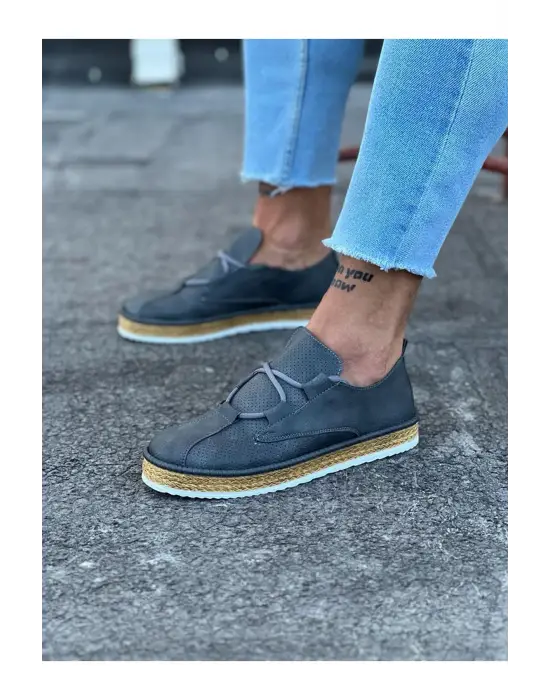 Şık Gri Erkek Casual Ayakkabı