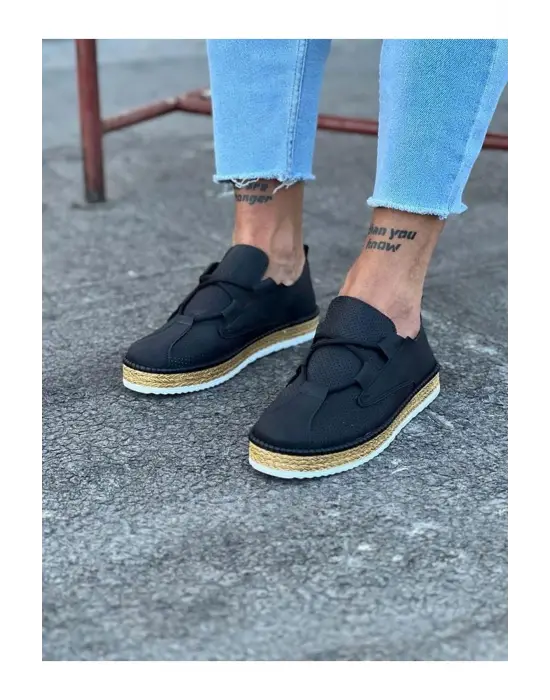 Omarı Siyah Casual Erkek Ayakkabı - Şık ve Rahat Stil