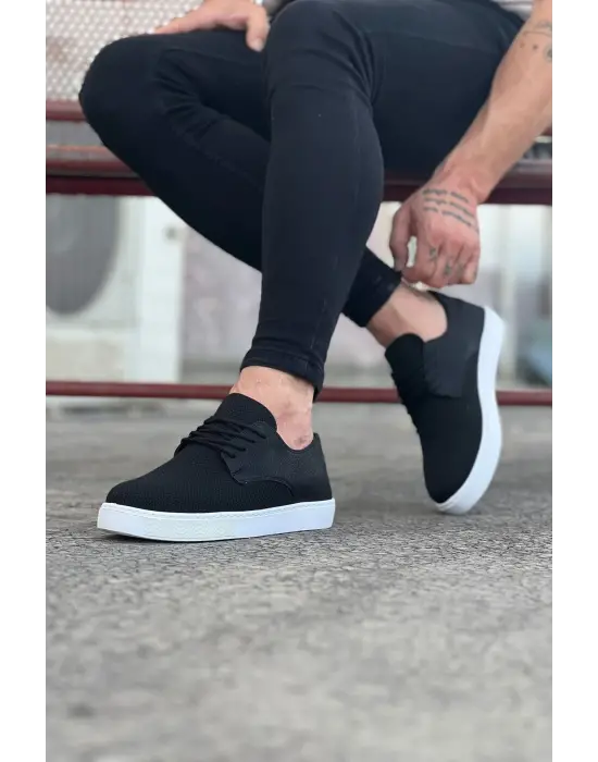 Modern Siyah Triko Erkek Ayakkabı