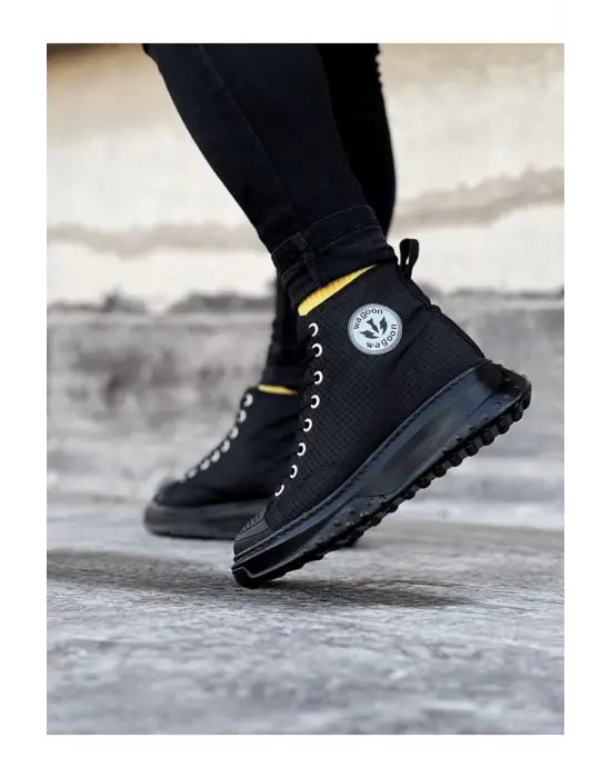 Omarı Yüksek Kaliteli Kömür Erkek Casual Ayakkabı