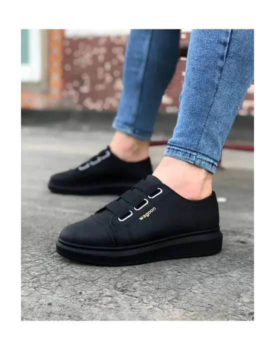 Omarı Kalın Tabanlı Kömür Renkli Casual Erkek Ayakkabı