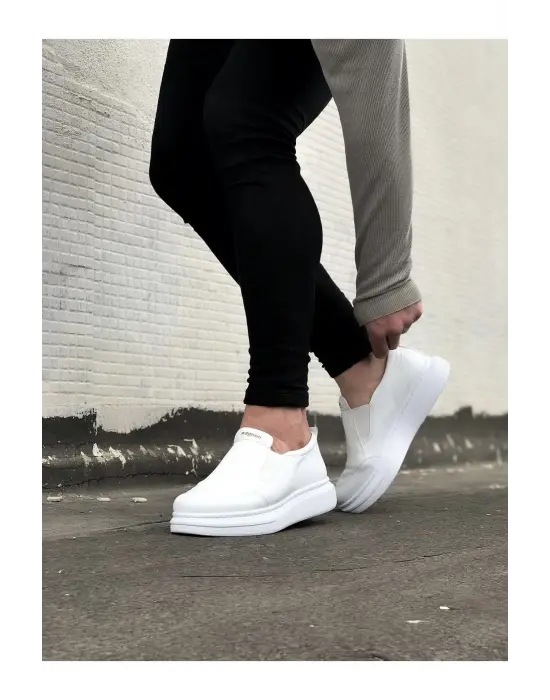 Modern Beyaz Düz Erkek Ayakkabı