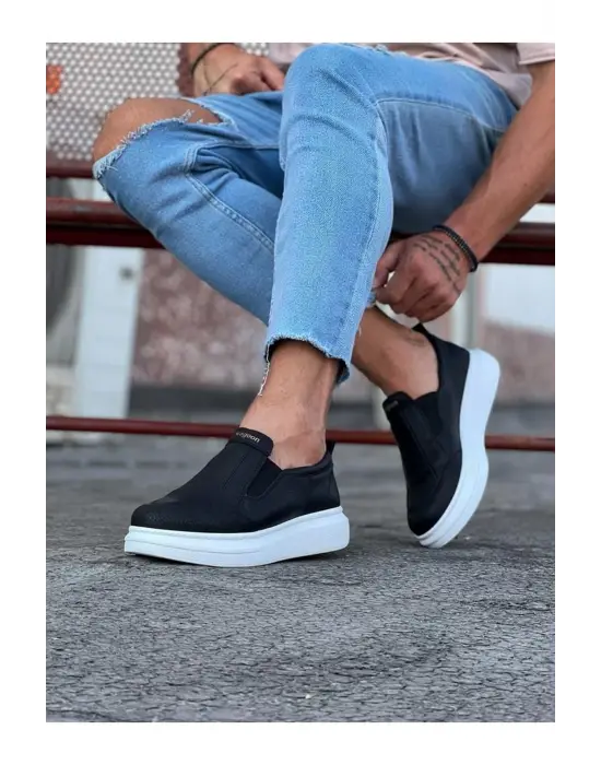 Omarı Siyah Düz Casual Erkek Ayakkabı - Stil ve Konfor Buluşması