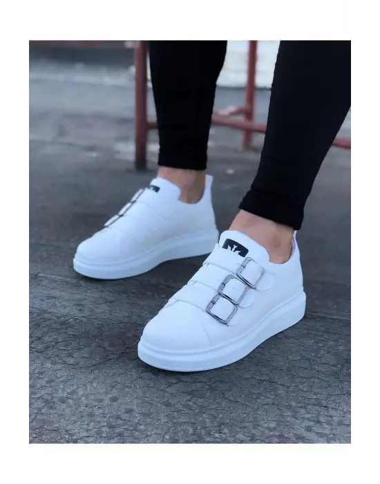 Modern Tokalı Kalın Taban Erkek Ayakkabı