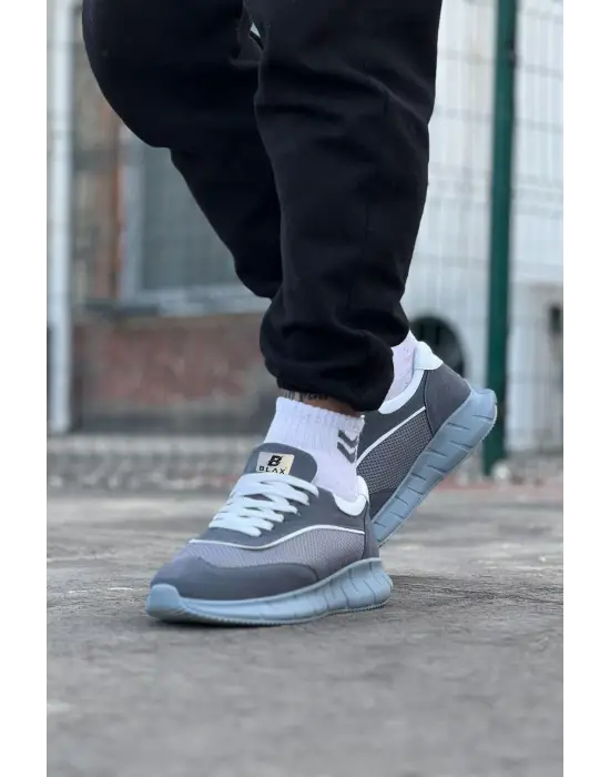 Omarı Gri Triko Erkek Spor Ayakkabı