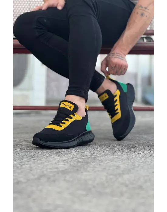 Omarı Spor Ayakkabı - Kömür Füme Triko Erkek Tasarım