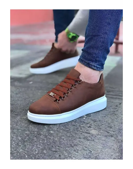 Omarı Modern ve Rahat Taba Düz Erkek Casual Ayakkabı