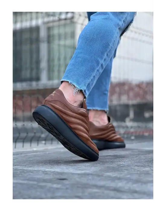 Omarı Trendsetter Taba Siyah Erkek Casual Ayakkabı