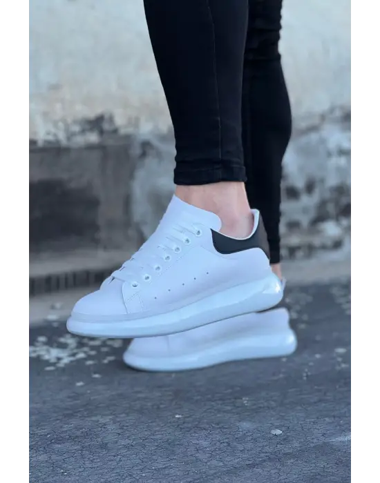 Omarı Modaya Yön Veren Siyah Beyaz Erkek Casual Ayakkabı