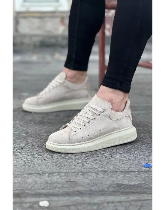 Omarı Bej Süet Günlük Erkek Casual Ayakkabı