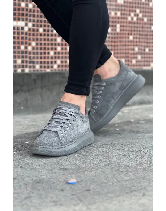 Omarı Gri Süet Erkek Casual Ayakkabı