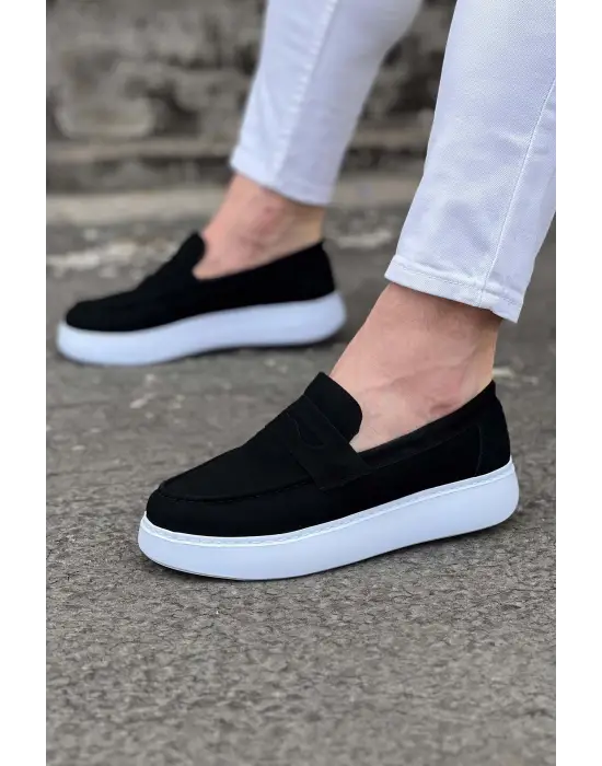 Omarı Siyah Süet Erkek Casual Ayakkabı