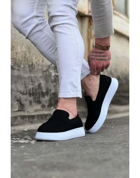 Şık Siyah Süet Erkek Ayakkabı