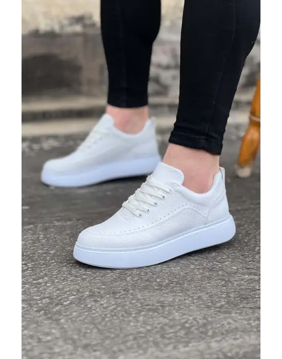 Omarı Beyaz Ortopedik Tabanlı Erkek Casual Ayakkabı