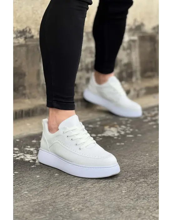 Omarı Beyaz Ortopedik Tabanlı Erkek Casual Ayakkabı