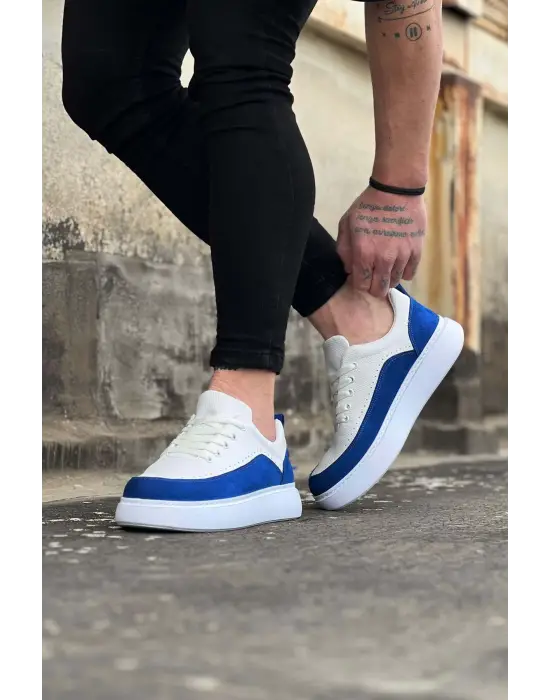 Omarı Beyaz Ortopedik Tabanlı Erkek Casual Ayakkabı