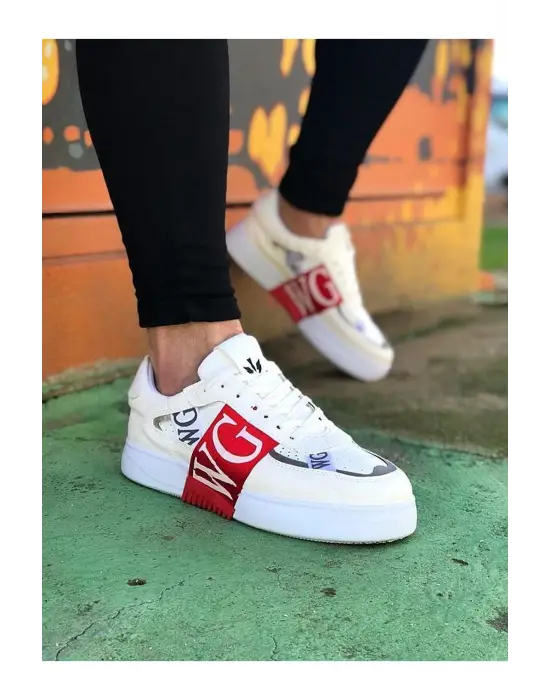 Benorra WG202 Beyaz Kırmızı Erkek Günlük Ayakkabı