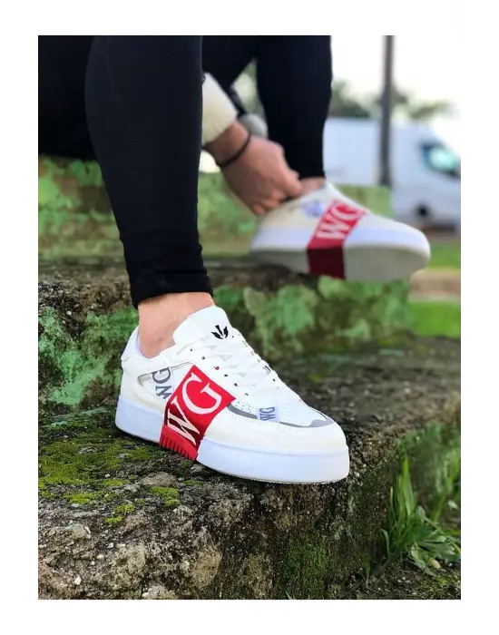 Benorra WG202 Beyaz Kırmızı Erkek Günlük Ayakkabı