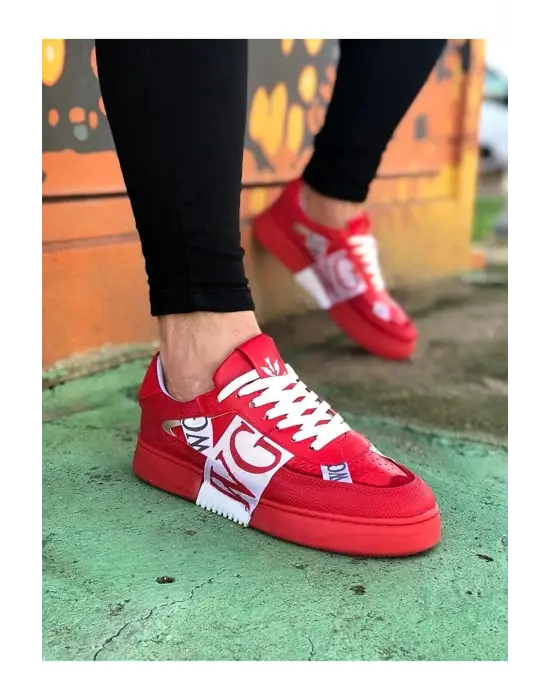 Omarı Kırmızı Erkek Günlük Ayakkabı