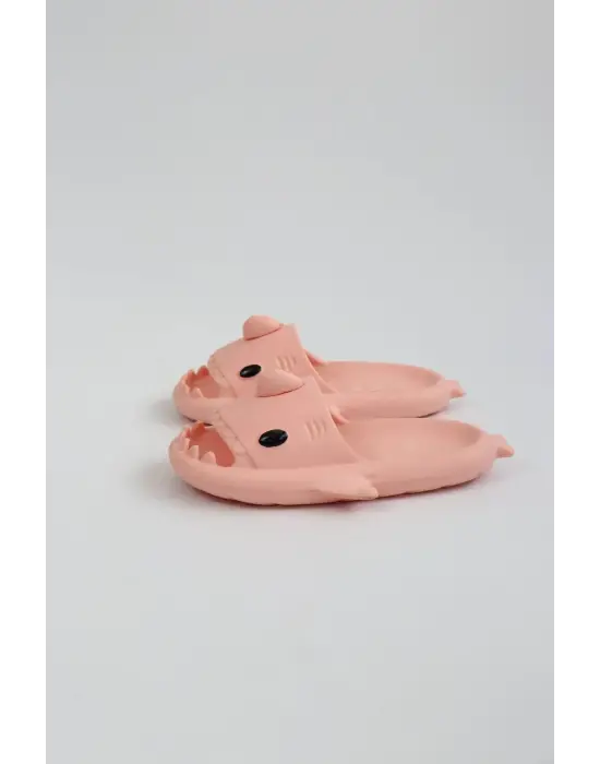 Omarı Tam Ortopedik Pembe Köpekbalığı Terliği