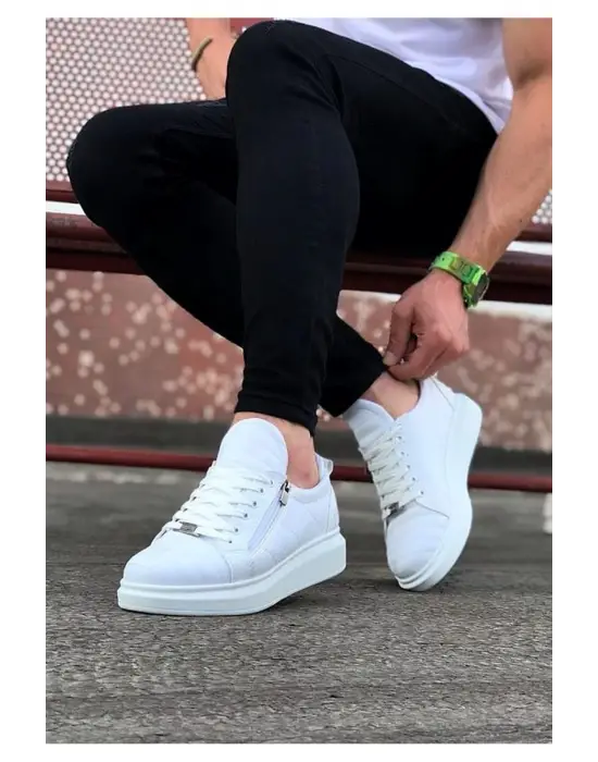 Omarı Beyaz Kapitone Erkek Casual Ayakkabı