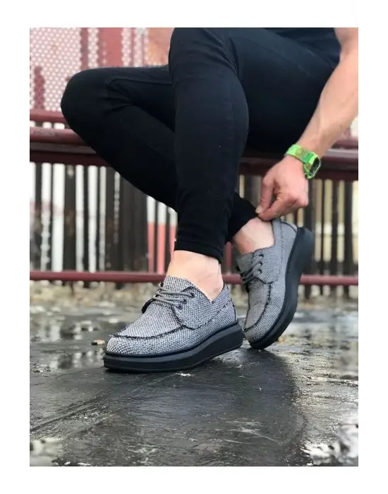 Omarı Gri Kömür Erkek Günlük Ayakkabı