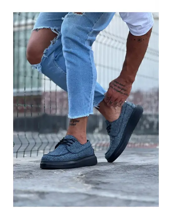 Modern Lacivert Erkek Ayakkabı