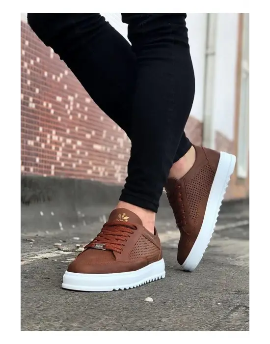 Omarı Rahat ve Şık Taba Renkli Erkek Günlük Ayakkabı