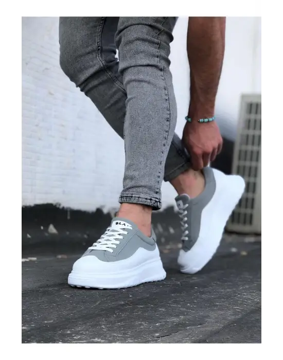 Lüks Gri Erkek Ayakkabı