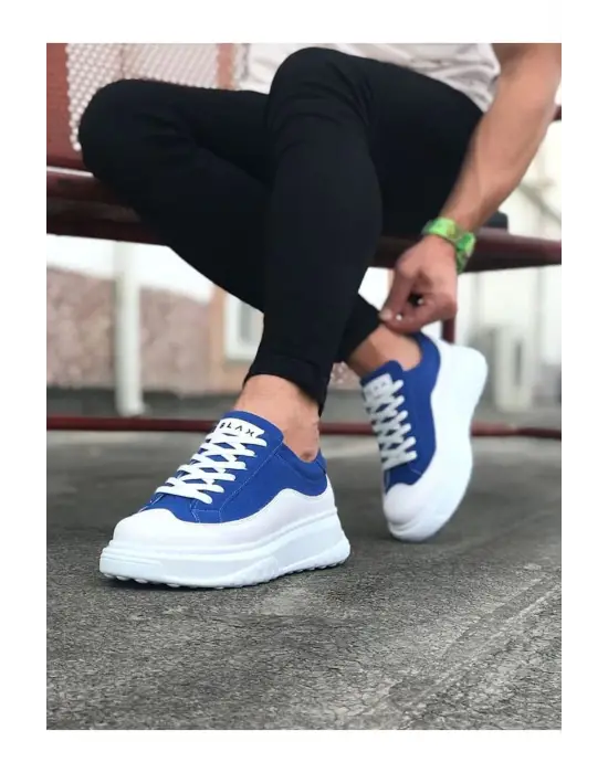 Omarı Beyaz Mavi Erkek Sneaker