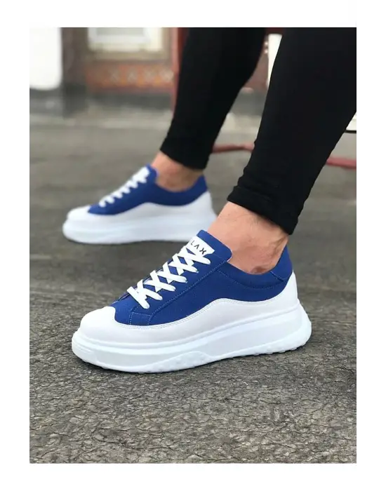 Omarı Beyaz Mavi Erkek Sneaker