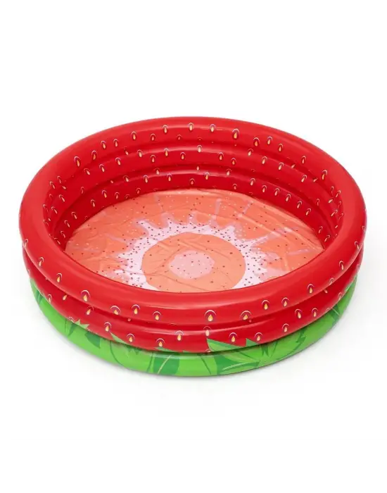Omarı Çocuklar İçin Eğlenceli Çilek Desenli Havuz - 122x25 Cm