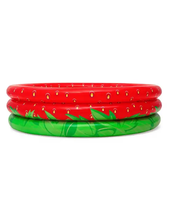 Omarı Çocuklar İçin Eğlenceli Çilek Desenli Havuz - 122x25 Cm