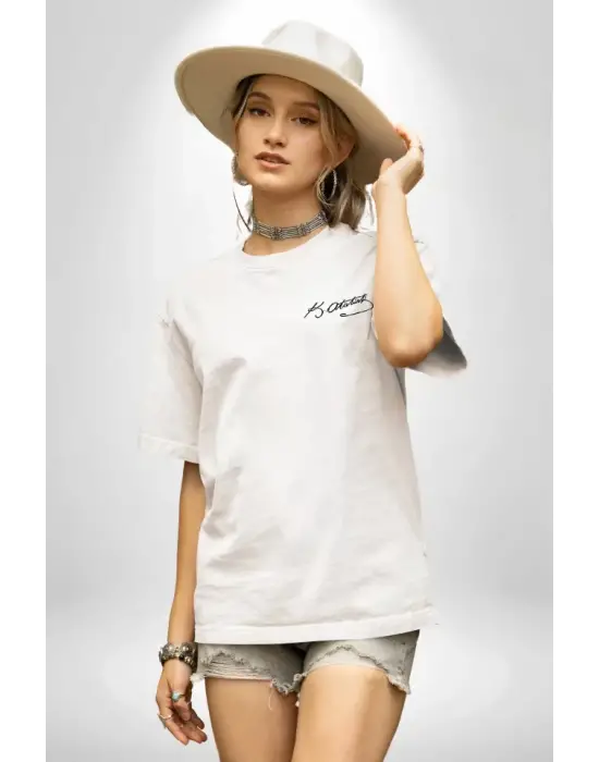 Omarı 30 Ağustos Milli Bayram Unisex Baskılı T-shirt - Beyaz