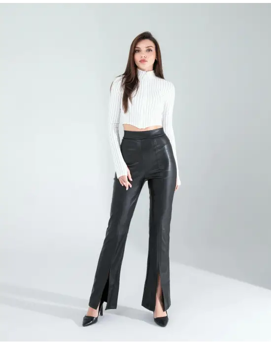 Zarif Parmak Geçmeli Crop