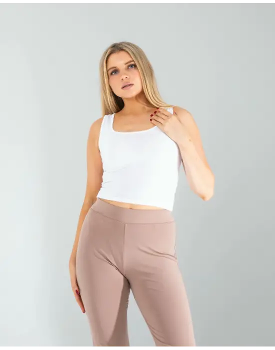 Minimal Kare Yaka Bluz