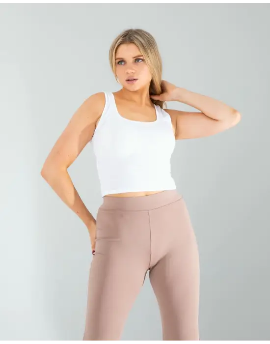 Minimal Kare Yaka Bluz