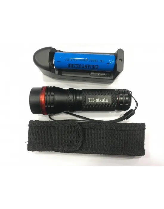 Beyaz Led Işıklı ,şarjlı Pil,şarj Cıhazlı El Fener 620