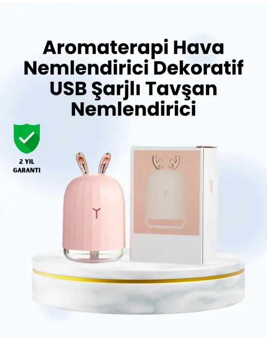 Beyaz Renk Ultrasonik Hava Nemlendirici Ve Aromaterapi Difüzörü