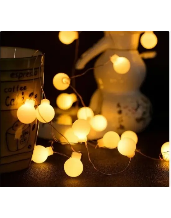 Beyaz Top Led Gün Işığı Pilli 2 Kademeli